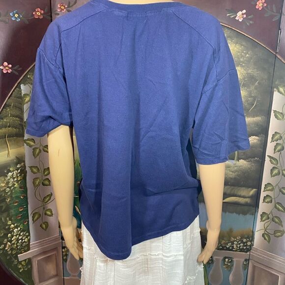 Oversized Tee Old Navy Medium Navy Blue - Picture 3 of 4